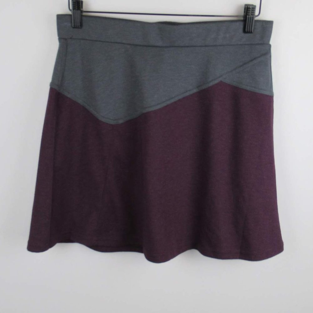Prana Wool Blend Athleisure Colorblock Skirt sz M